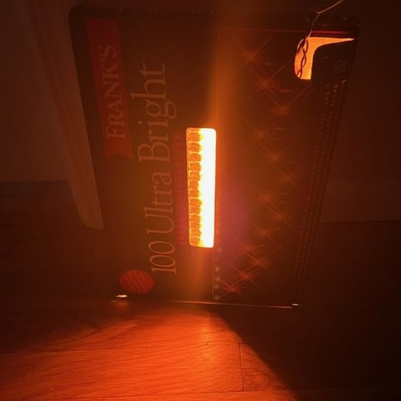 Vintage FRANK'S 100 Ultra Bright AMBER Miniature Christmas Light Indoor/Outdoor - Picture 6 of 6